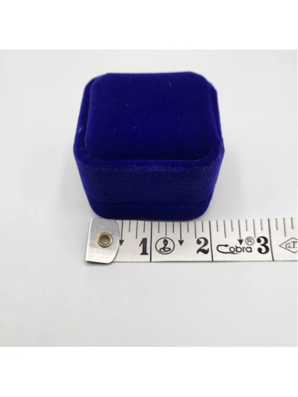 24-Pack Royal Blue Velvet Ring Jewelry Boxes–Hinged Gift Display & Storage-NWOT